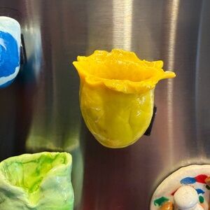 Clay fridge pot magnets